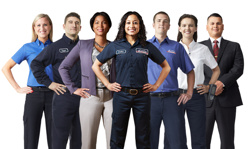 Cintas's workers group photo