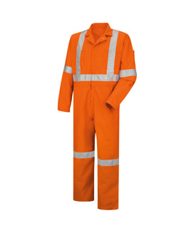 Unlined Hi-Vis Safety Coverall Class 3 - 100% Cotton